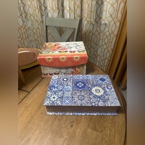 Perfect condition decorative storage boxes
